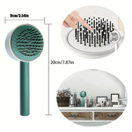 One-key Self-cleaning Hair Brush For Women Curly Hair Brush Anti-Static Airbag Massage Comb Airbag Massage Scalp Comb Professional Detangling One-key Self-cleaning