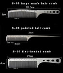 Hairdresser Stainless Steel Dense Tooth Comb