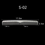 Hairdresser Stainless Steel Dense Tooth Comb