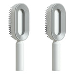 Self Cleaning Hair Brush For Women One-key Cleaning Hair Loss Airbag Massage Scalp Comb Anti-Static Hairbrush